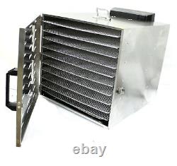 10 Tray Food Dehydrator Stainless Fruit Jerky Dryer Blower Commercial 1000W