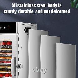 12 Trays Food Dehydrator Machine Stainless Steel 800W Jerky Fruit food Drying