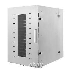 16 Tray Food Dehydrator Stainless Steel Commercial Dehydrators Dryer