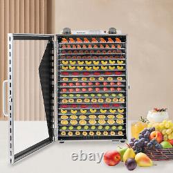 18 Tray Food Dehydrator Stainless Steel Meat Fruit Jerky Vegetable Dryer Machine