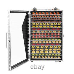 18 Tray Food Dehydrator Stainless Steel Meat Fruit Jerky Vegetable Dryer Machine