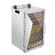 18 Tray Food Dehydrator Stainless Steel Meat Fruit Vegetable Jerky Dryer Machine