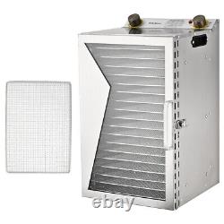 18 Trays Food Dehydrator Machine 304 Stainless Steel Adjustable Temp & Timer