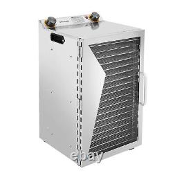 18 Trays Food Dehydrator Machine 304 Stainless Steel Adjustable Temp & Timer