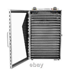 18 Trays Food Dehydrator Machine Stainless Steel 86? To 194? Beef Vegetable 600W