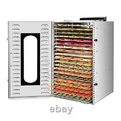 20-Tray Commercial Countertop Electric Food Dehydrator Fruit Meet Dryer Machine