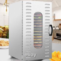 20 Trays Commercial Food Dehydrator Machine 304 Stainless Steel With Temp & Timer