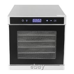 6 Tray Food Dehydrator Stainless Meat Fruit Vegetable Jerky Dryer Machine+Timer
