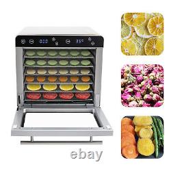 6 Trays Food Dehydrator Machine Stainless Steel 700W Jerky Fruit Drying
