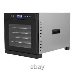 700W Stainless Steel Dehydrator Food Dehydrator With Recipes LED Display 35-75°C
