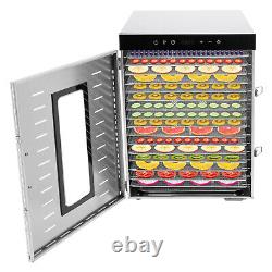 Commercial 16Trays Food Dehydrator Machine Detachable Full Stainless Steel 1350w