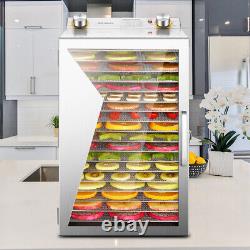 Commercial 18 Trays Food Dehydrator Machine 304 Stainless Steel Beef Vegetable