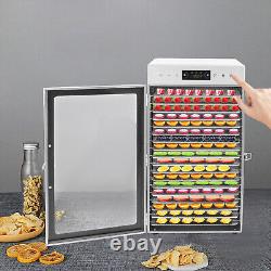 Commercial Dehydrator 18 Stainless Steel Trays Fruit Vegetable Food Dry Machine