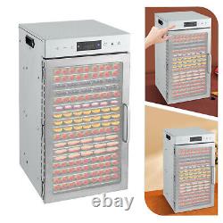 Commercial Dehydrator 18 Stainless Steel Trays Fruit Vegetable Food Dry Machine