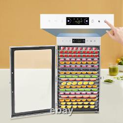 Commercial Dehydrator 18 Stainless Steel Trays Fruit Vegetable Food Dry Machine