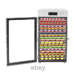 Commercial Dehydrator 18 Stainless Steel Trays Fruit Vegetable Food Dry Machine