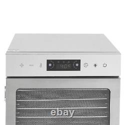 Commercial Dehydrator 18 Stainless Steel Trays Fruit Vegetable Food Dry Machine