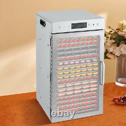 Commercial Dehydrator 18 Stainless Steel Trays Fruit Vegetable Food Dry Machine