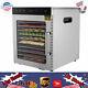 Commercial Food Dehydrator 10-Tray Stainless Steel Fruit Meat Jerky Dryer&Timer