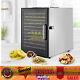 Commercial Food Dehydrator 12 Tray Stainless Steel Fruit Meat Jerky Dryer Timer