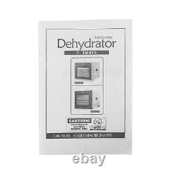 Commercial Food Dehydrator 6/8 Tray Stainless Steel Fruit Meat Jerky Dryer Timer
