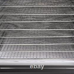 Commercial Food Dehydrator 8 Stainless Steel Trays Fruit Meat Dryer with Timer