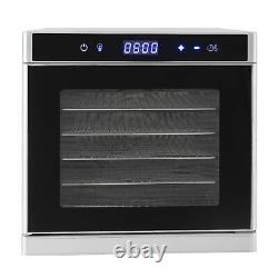 Commercial Food Dehydrator Stainless Steel Fruit Meat Veg Dryer 6 Tray /8 Tray