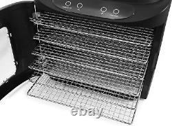 Elite Gourmet Food Dehydrator, Stainless Steel Trays Adjustable Temperature Cont