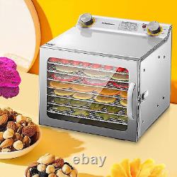 Food Dehydrator Stainless Steel Large Capacity Jerky Dryer with 8 Trays adorable