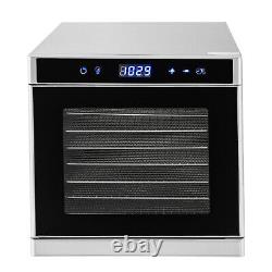 Food Dehydrator with Adjustable Temperature Timer LED Display Screen 35-75? 110V