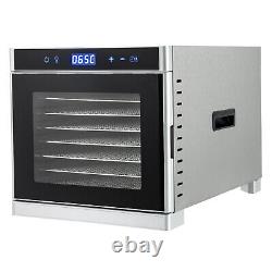 Food Dehydrator with Adjustable Temperature Timer LED Display Screen 35-75? 110V