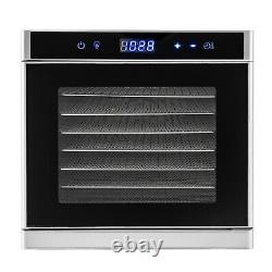 Food Dehydrator with Adjustable Temperature Timer LED Display Screen 35-75? 110V