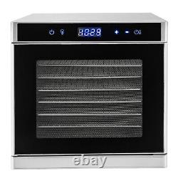 Food Dehydrator with Adjustable Temperature Timer LED Display Screen 35-75? 110V