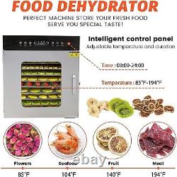 Hakka Stainless Steel Food Dehydrator 20 Tray Meat Fruit Jerky Dryer Blower