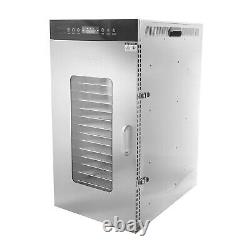 Hakka Stainless Steel Food Dehydrator 20 Tray Meat Fruit Jerky Dryer Blower