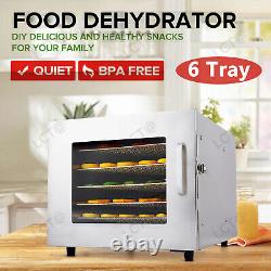 Homdox 5/6/7/8 Tray Food Dehydrator Stainless Steel Machine w Digital Control US