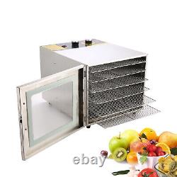 Homdox 5/6/7/8 Tray Food Dehydrator Stainless Steel Machine w Digital Control US