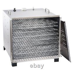 LEM Big Bite Dehydrator Jerky Maker Stainless Steel 10 Tray with 12 Hour Timer