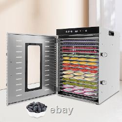 Meat Dehydrator for Jerky Maker Commercial Dehydrater 16 Trays Large Food Dryer