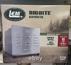 NEW LEM 778A Stainless Steel 10 Tray Dehydrator with timer