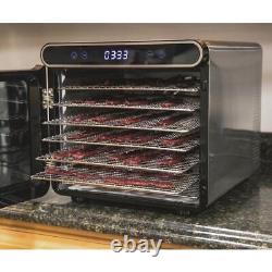 New NESCO 7-Tray Stainless Steel Digital Dehydrator With Large Viewing Window