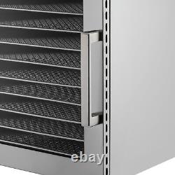 Stainless Steel 10/12 Tray Food Dehydrator Digital Meat Fruit Veggies Dryer