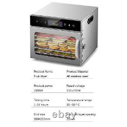Stainless Steel 6Layer Fruit Vegetable Pet Food Dry Machine Food Dehydrator110V