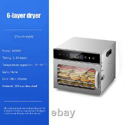 Stainless Steel 6Layer Fruit Vegetable Pet Food Dry Machine Food Dehydrator110V