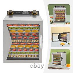 Stainless Steel Food Dehydrator Machin Fruit Dryer Fit Herb Meat Vegetable Fruit