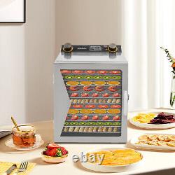 Stainless Steel Food Dehydrator Machin Fruit Dryer Fit Herb Meat Vegetable Fruit