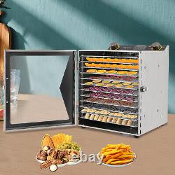 Stainless Steel Food Dehydrator Machin Fruit Dryer Fit Herb Meat Vegetable Fruit