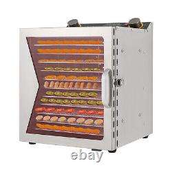 Stainless Steel Food Dehydrator Machin Fruit Dryer Fit Herb Meat Vegetable Fruit