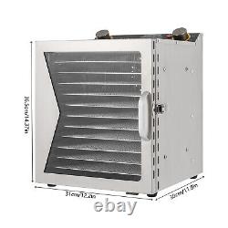 Stainless Steel Food Dehydrator Machin Fruit Dryer Fit Herb Meat Vegetable Fruit